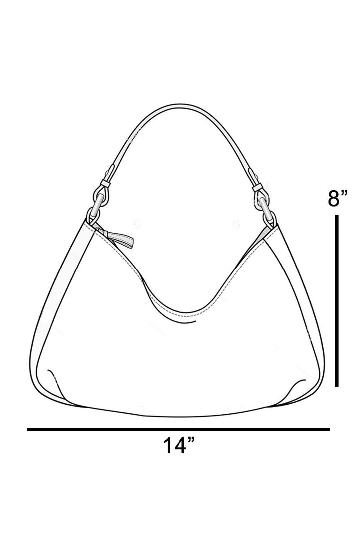 STUDDED SOFT HOBO BAG