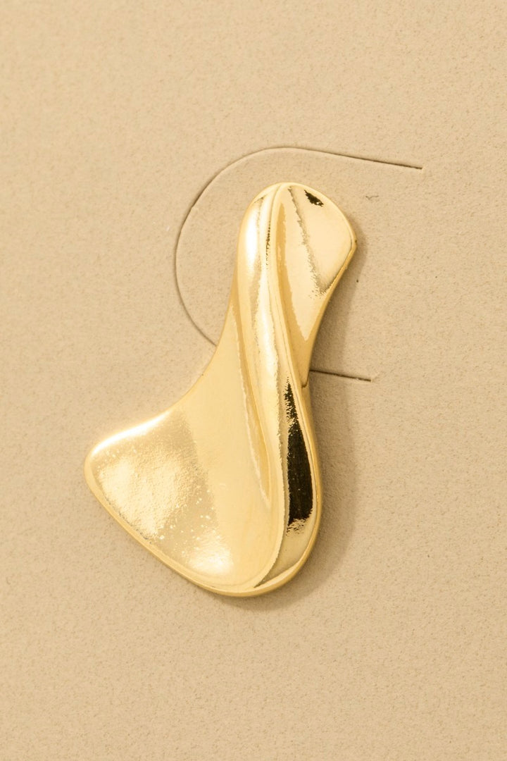 GOLD DIPPED TWIST DROP EARRINGS