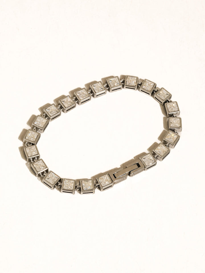 LUXE SQUARE CZ TENNIS BRACELET