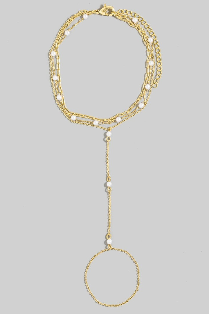 PEARL LINK HAND CHAIN