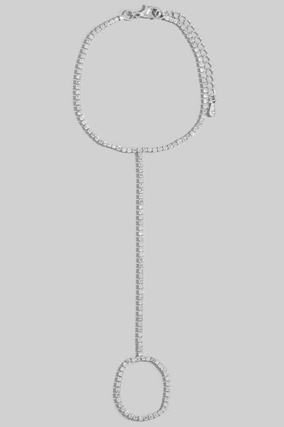 INTRICATE HAND TENNIS BRACELET