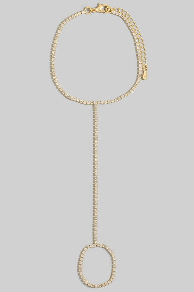 INTRICATE HAND TENNIS BRACELET