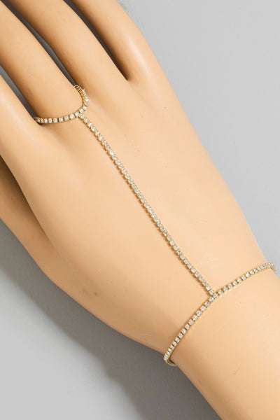INTRICATE HAND TENNIS BRACELET