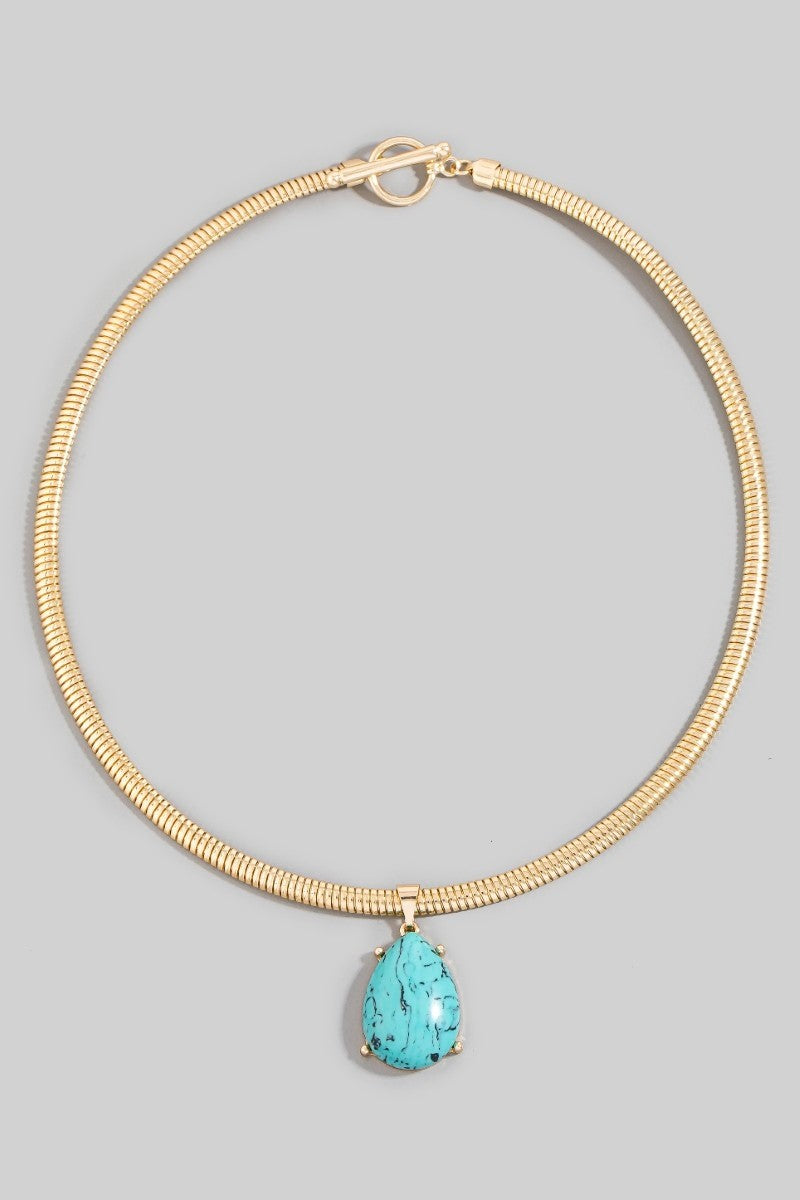 SONORA TURQUOISE CHAIN NECKLACE