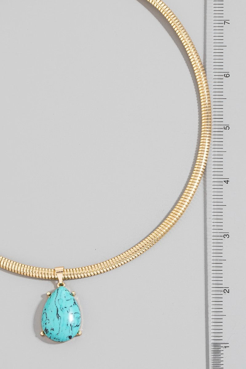 SONORA TURQUOISE CHAIN NECKLACE
