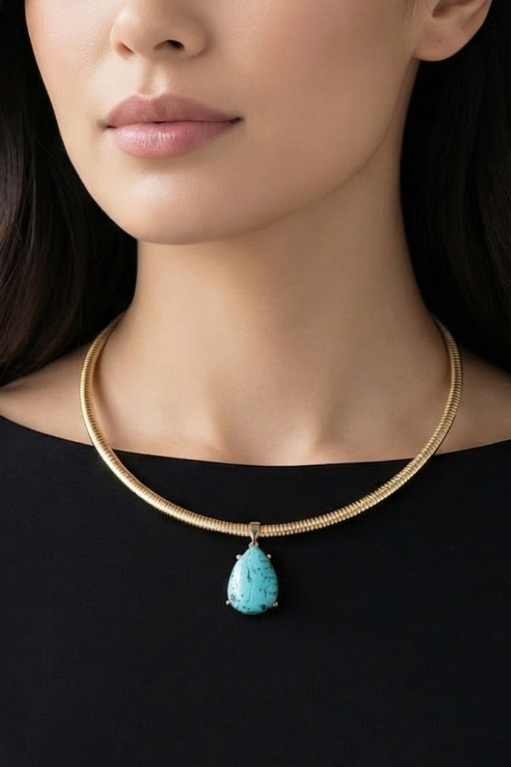 SONORA TURQUOISE CHAIN NECKLACE