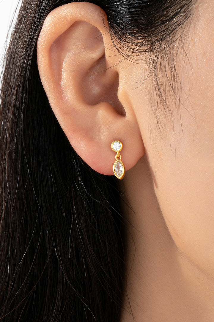 DAINTY CRYSTAL DROP EARRINGS