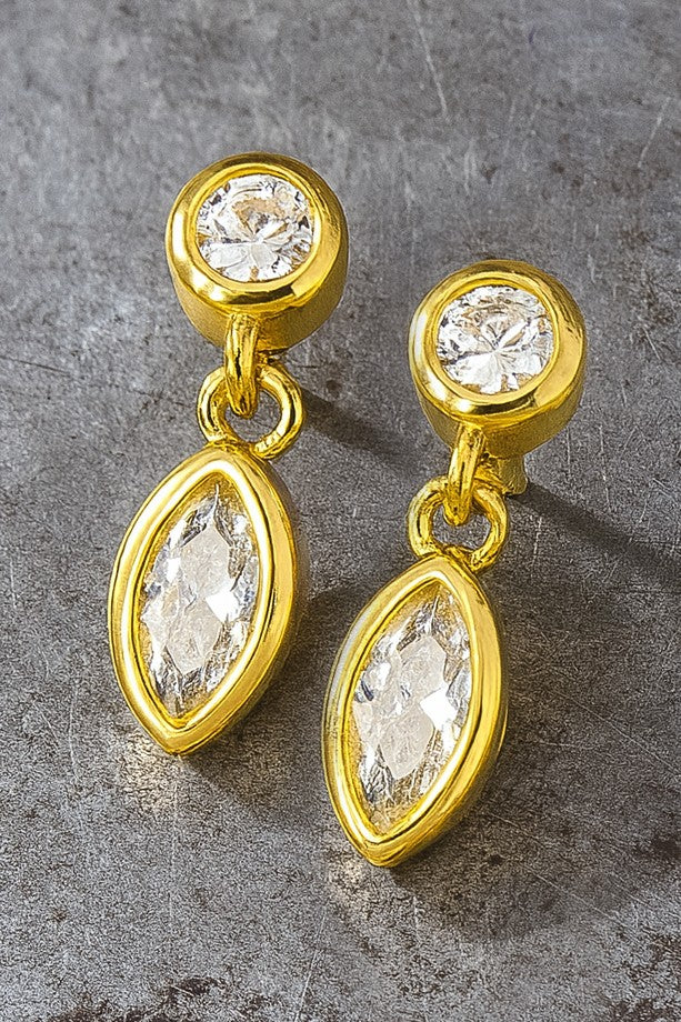 DAINTY CRYSTAL DROP EARRINGS
