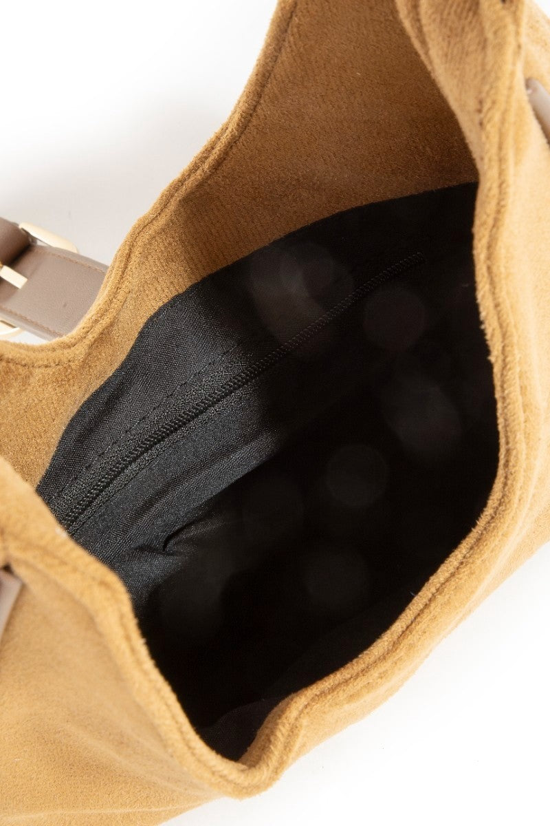 BUCKLE SUEDE PURSE