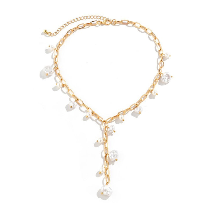 BOHO PEARL Y-NECKLACE