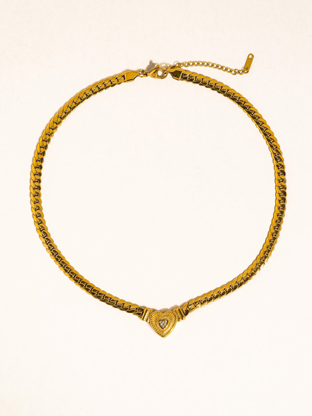 VALENTINA HEART PENDANT CHAIN NECKLACE