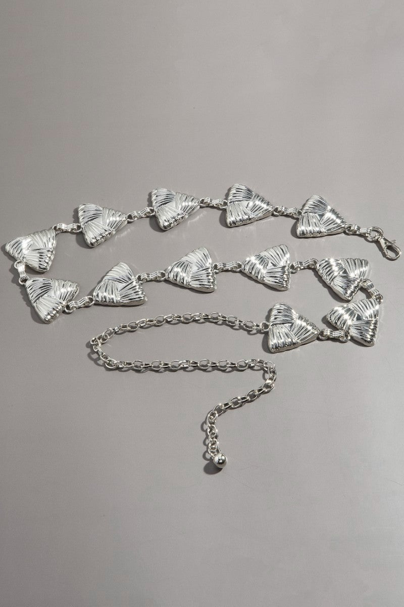 GEOMETRIC TRIANGLE LINK CHAIN BELT