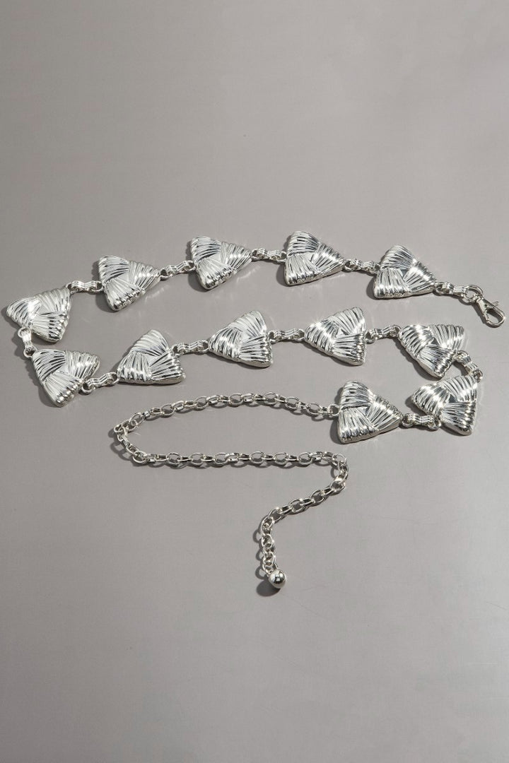 GEOMETRIC TRIANGLE LINK CHAIN BELT