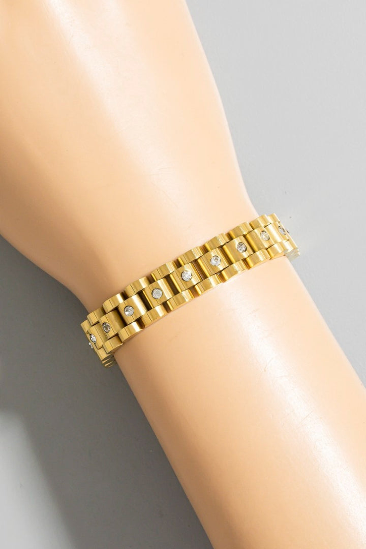 STUDDED WATCH BRACELET