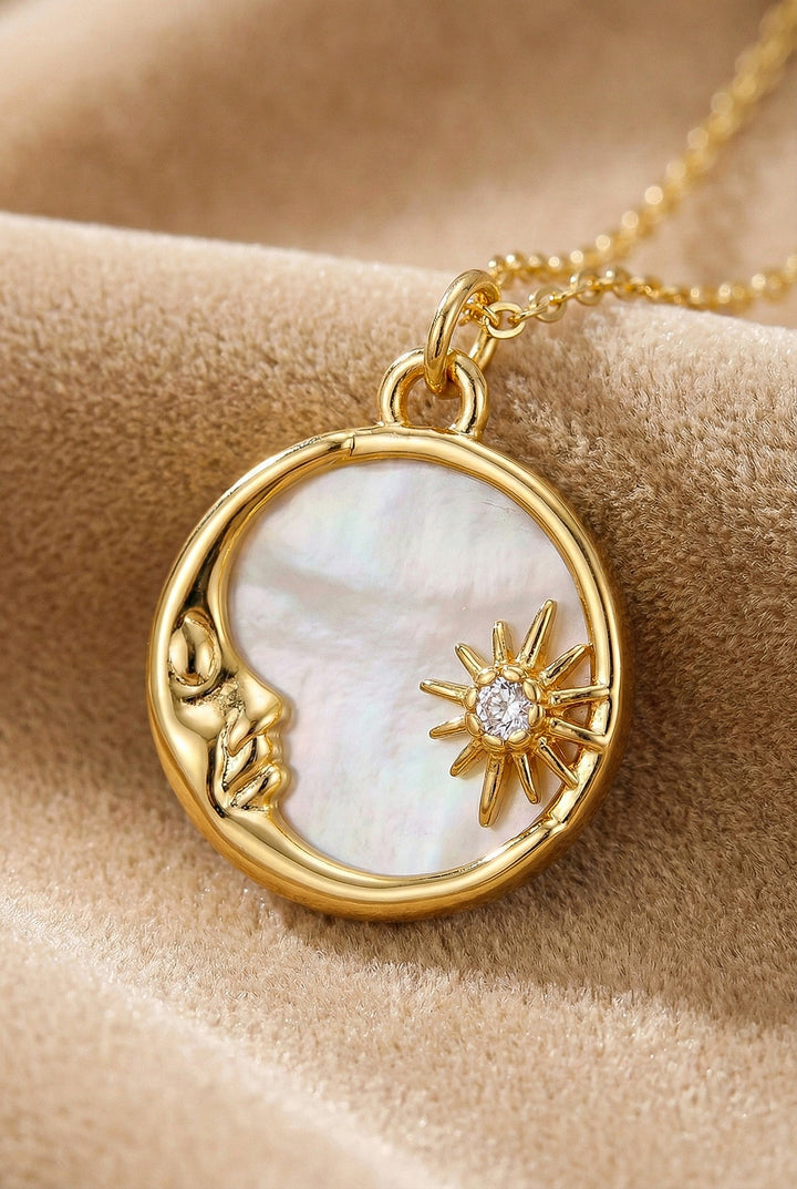 CELESTIAL SUN AND MOON PENDANT