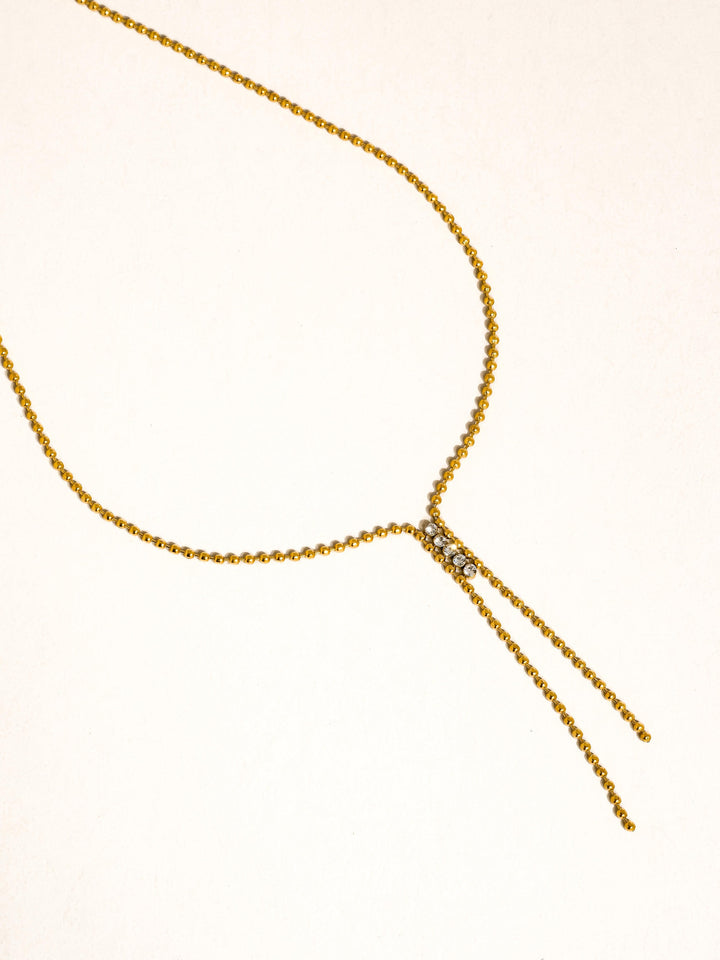 STARDALL CZ LARIAT NECKLACE