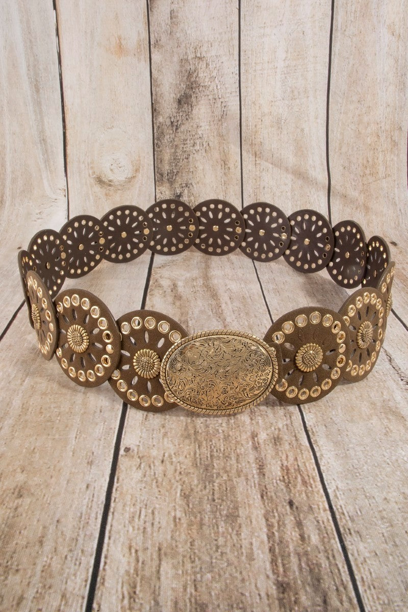 The Concho Disc Western Belt