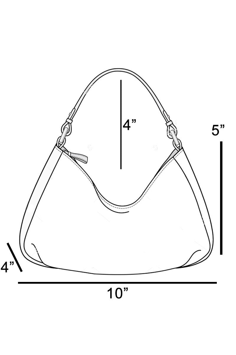 The White Sequin Hobo Bag