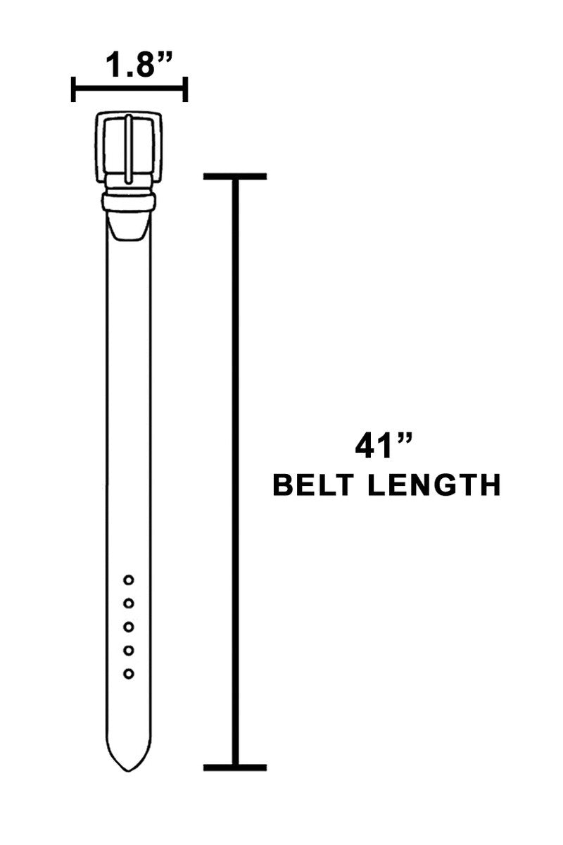 Hammered Organic Buckle Vegan Leather Belt