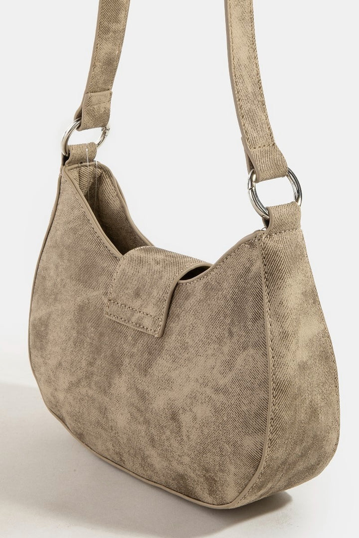 The Western Buckle Denim Hobo Bag
