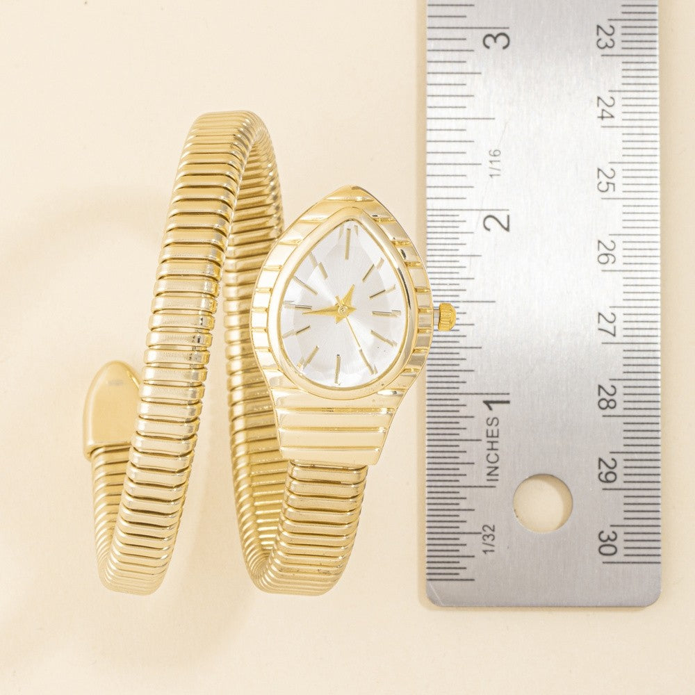 Serpent Coil Wrap Bracelet Watch