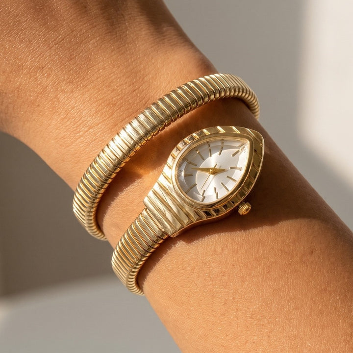 Serpent Coil Wrap Bracelet Watch