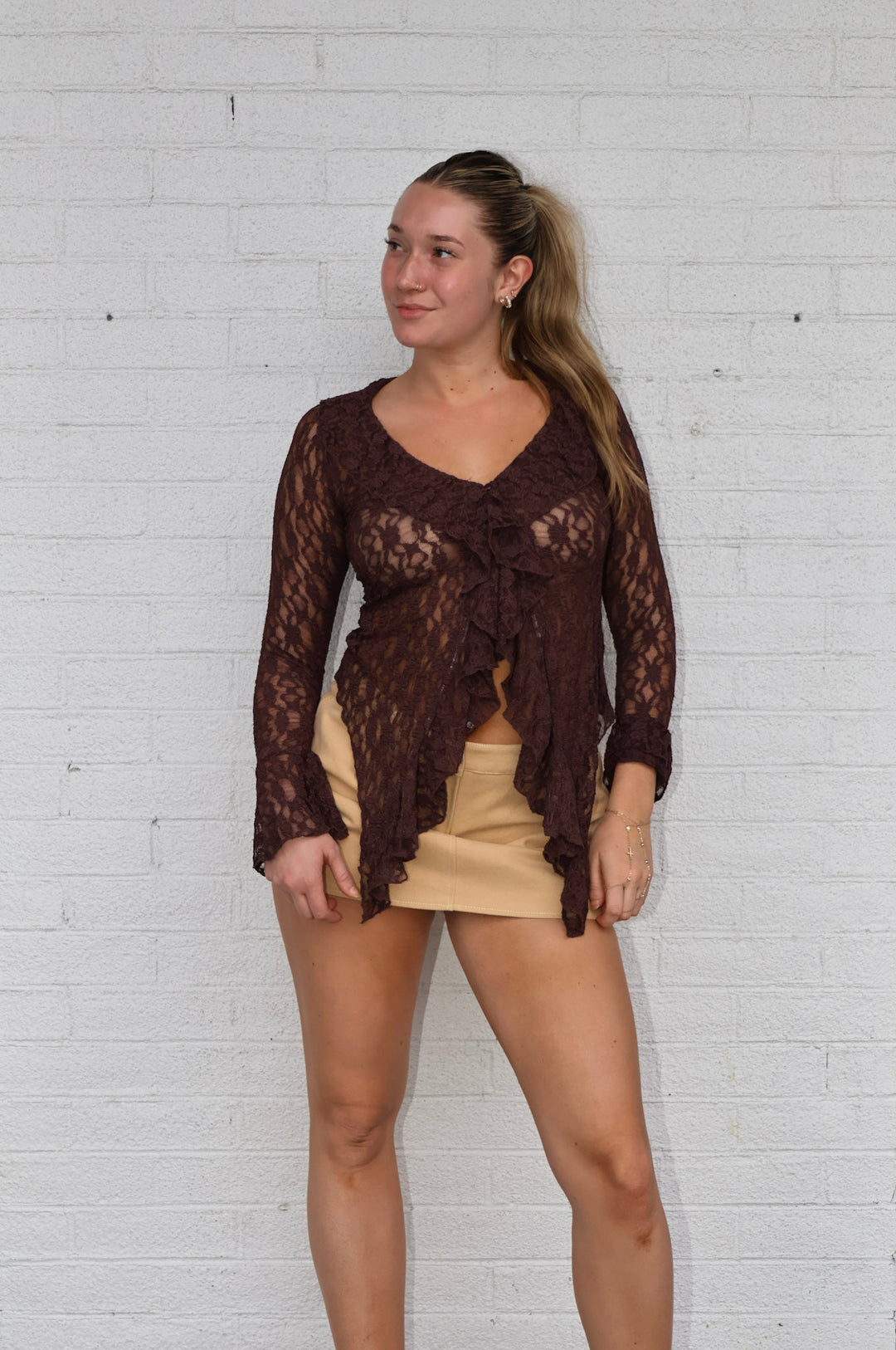 JADEA RUFFLE TOP