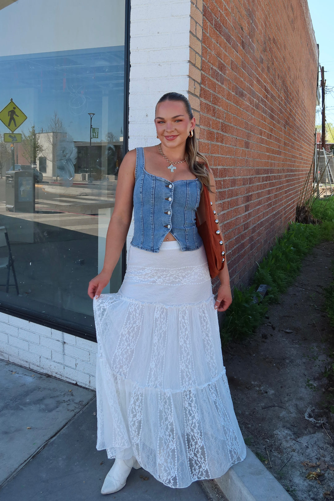 ENCHANTED LACE MAXI SKIRT