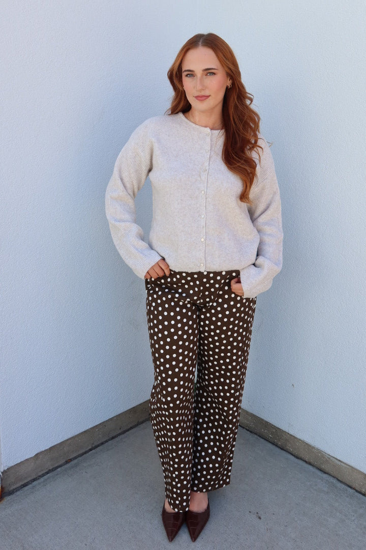 Hudson Ribbed Cardigan - Cream