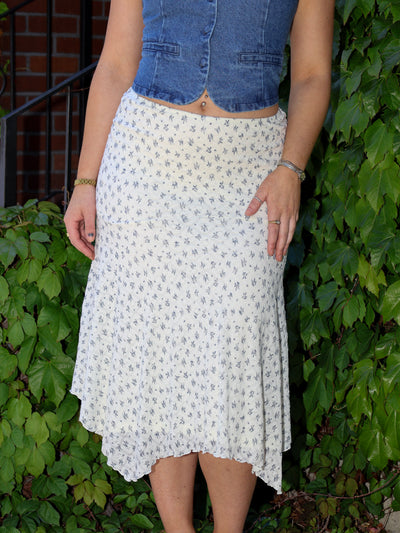LILA LACE MIDI SKIRT