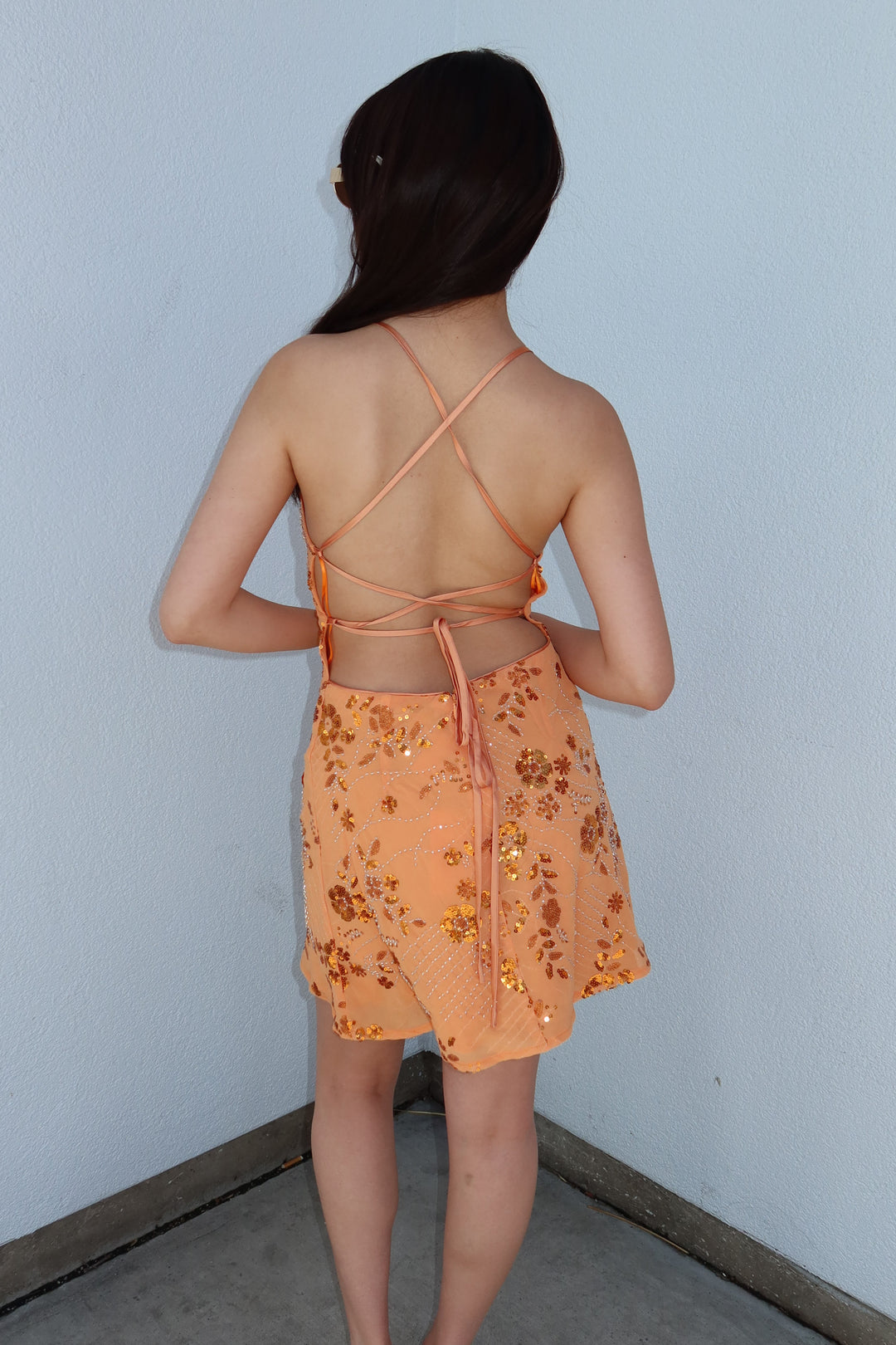 GOLDEN HOUR SEQUIN MINI DRESS