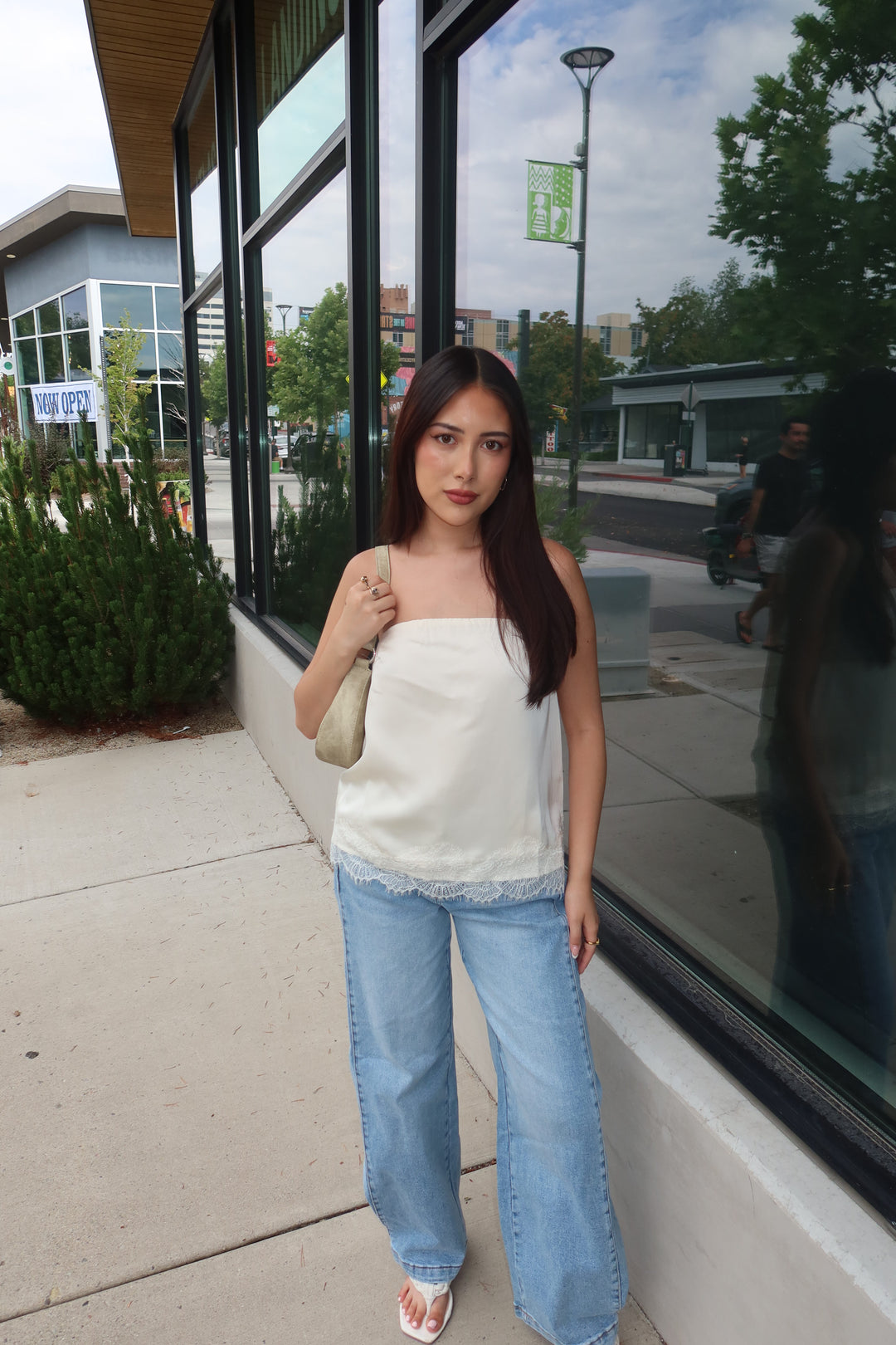 The Darla Lace Tube Top — Cream