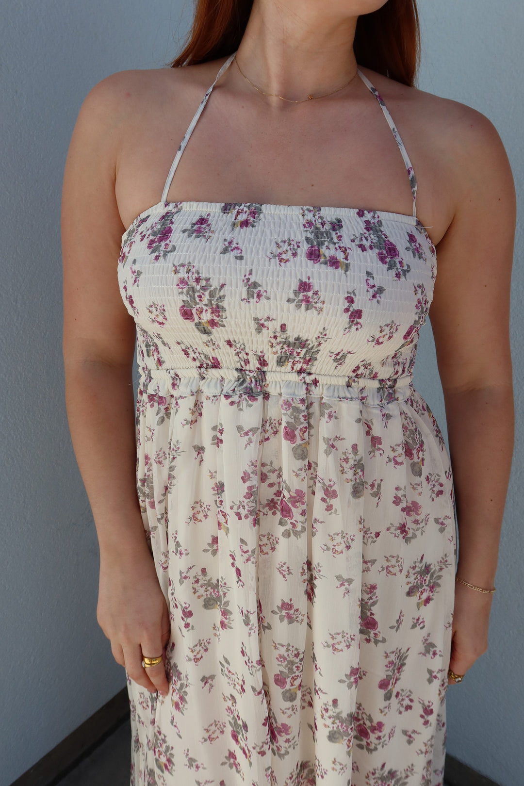 Jones Floral Smocked Maxi Dress