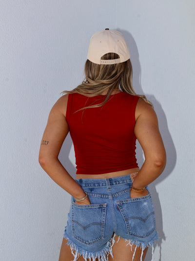 HARPER BUTTON UP TANK