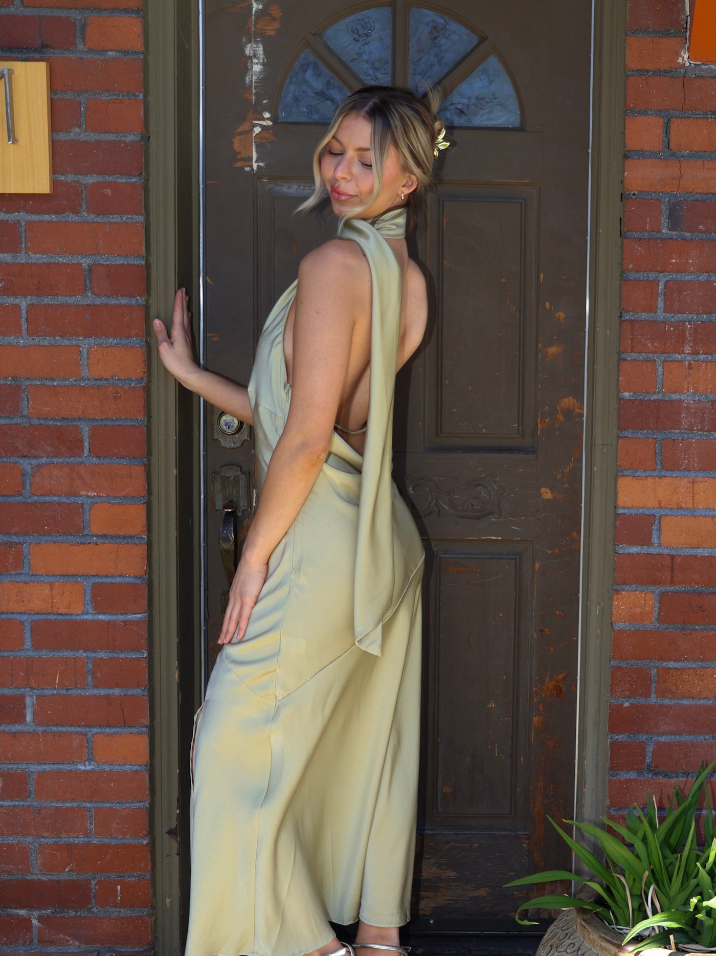 SELENE SATIN MAXI DRESS