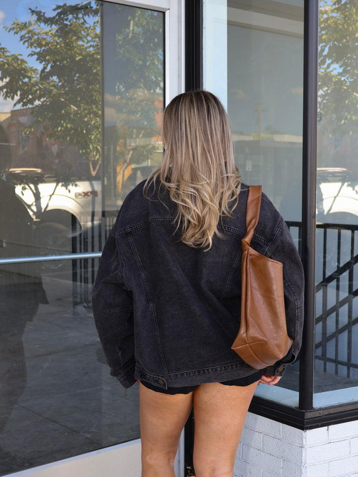 KELLAR DENIM JACKET - BLACK