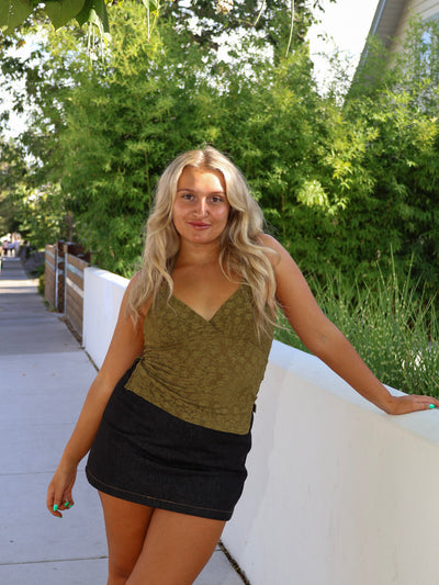 MAEVE DENIM MINI SKORT