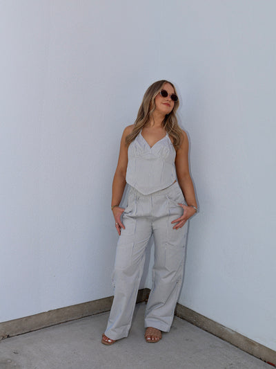 HARBOR STRIPE TWILL PANTS