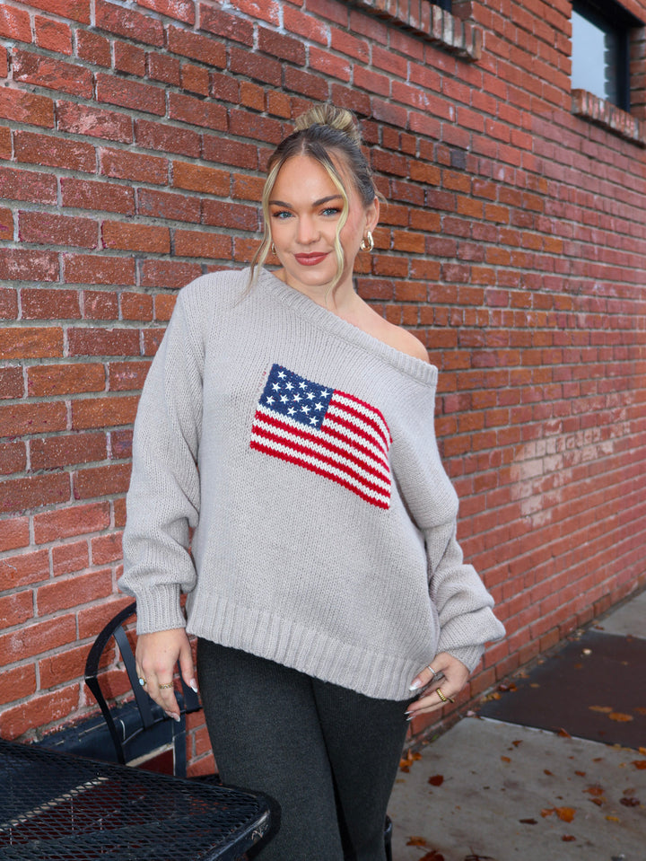 BRANDI FLAG SWEATER