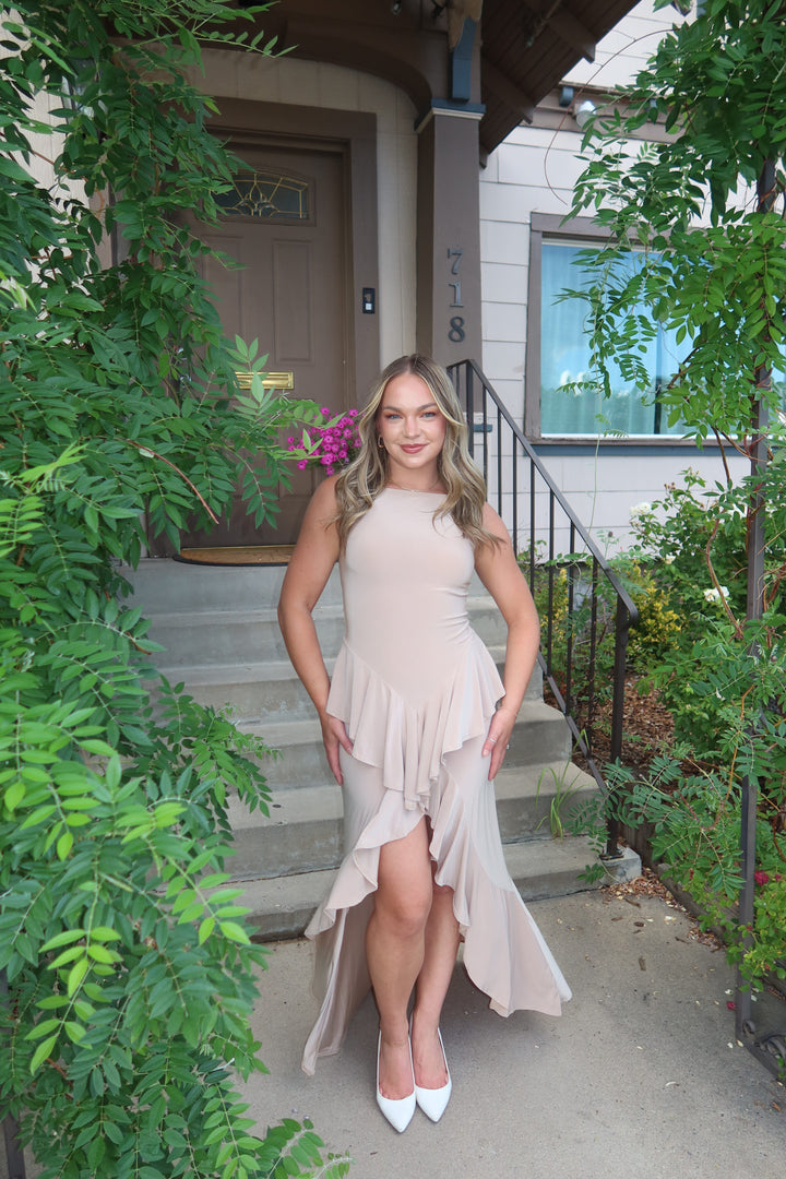The Cascade Ruffle Gown