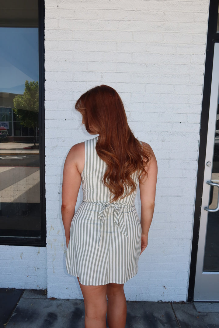 The Sylvester Striped Mini Dress
