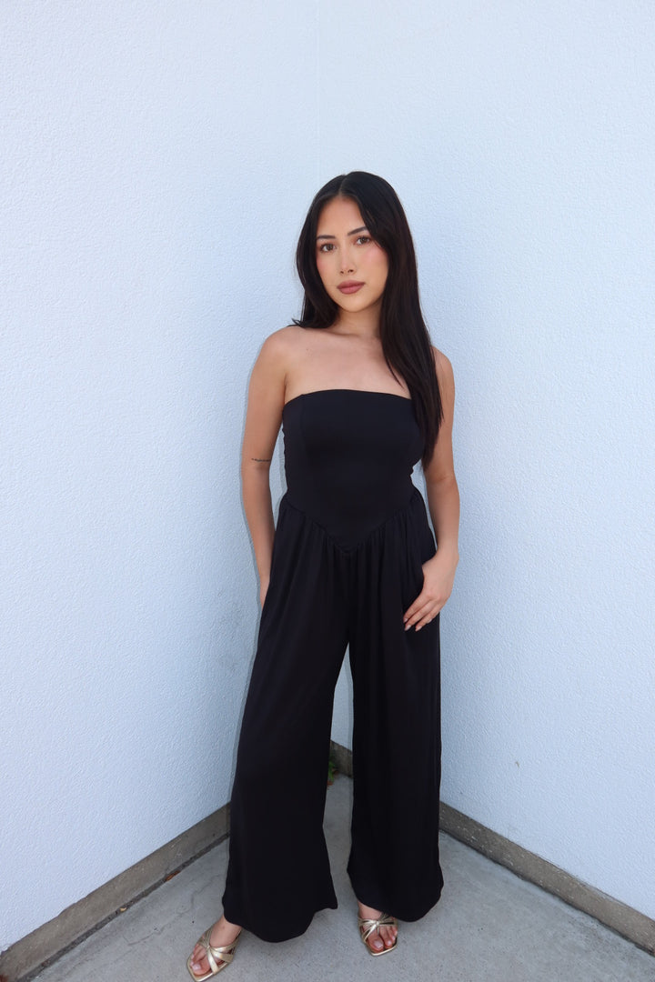 The Jet V-Drop Palazzo Jumpsuit