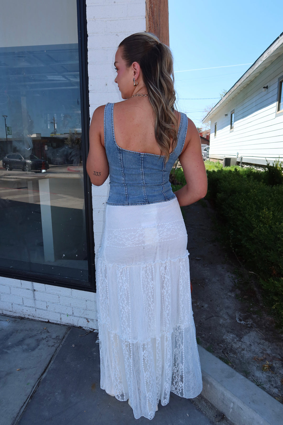 ENCHANTED LACE MAXI SKIRT