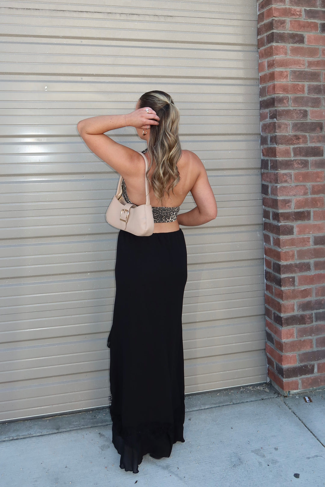 WILD SIDE LEOPARD HALTER TOP