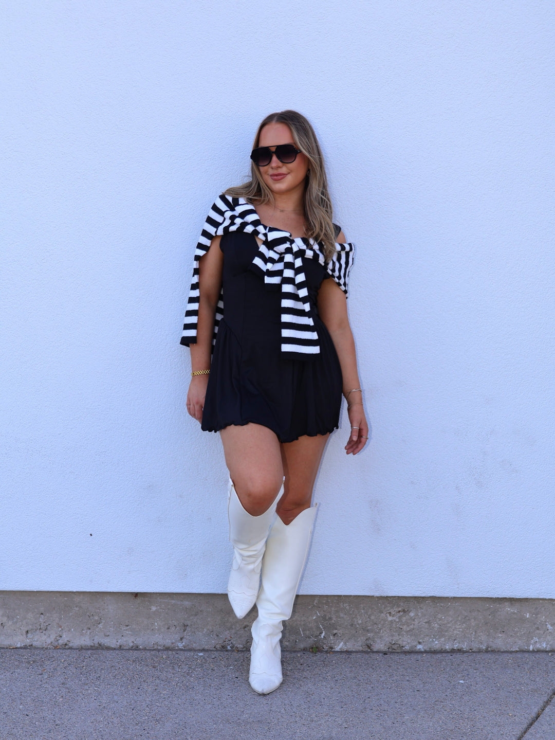 STRIPED CREWNECK SWEATER
