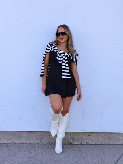 STRIPED CREWNECK SWEATER