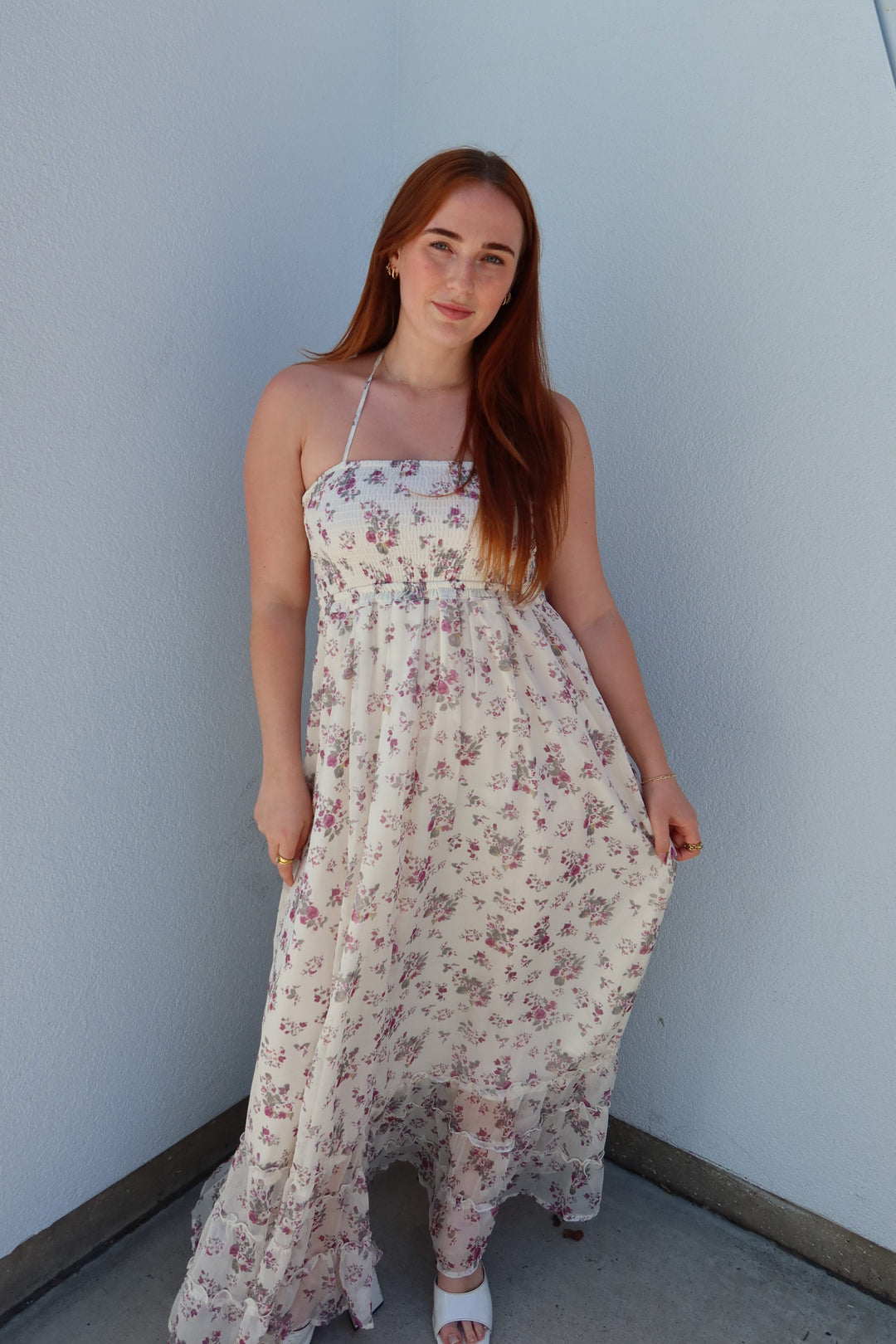 Jones Floral Smocked Maxi Dress