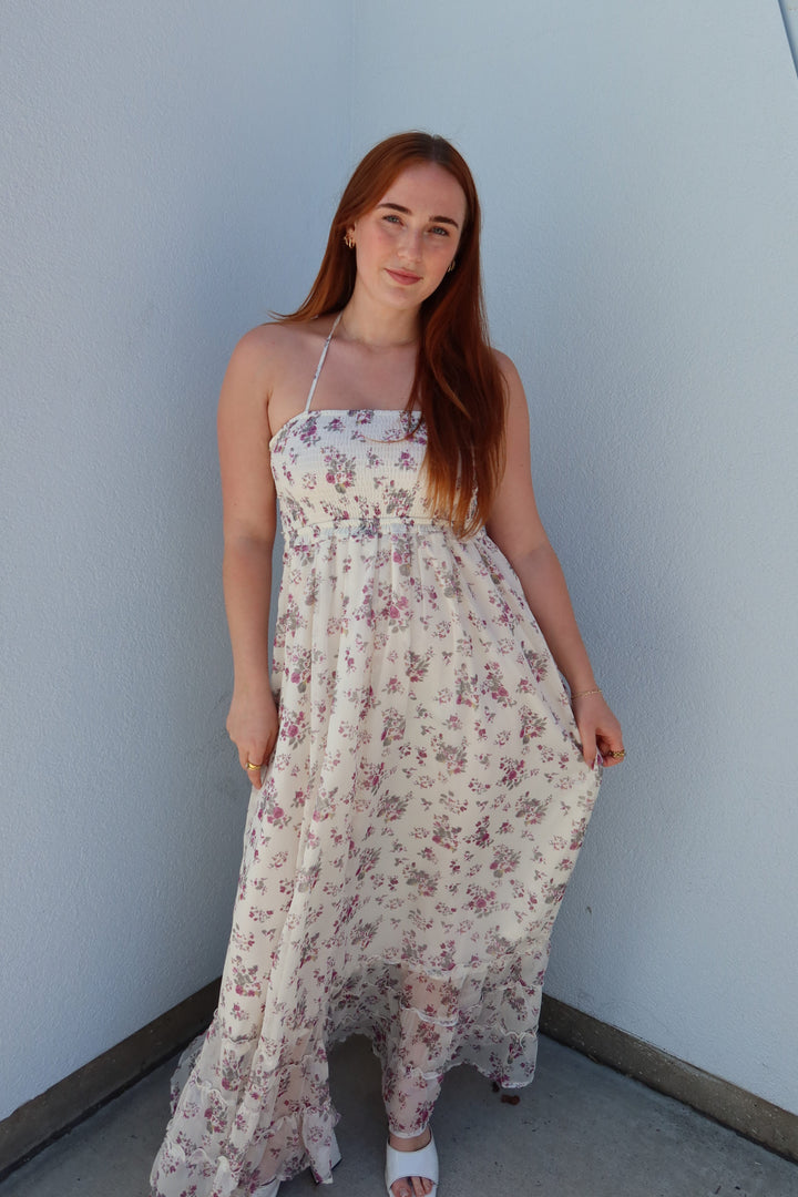 Jones Floral Smocked Maxi Dress