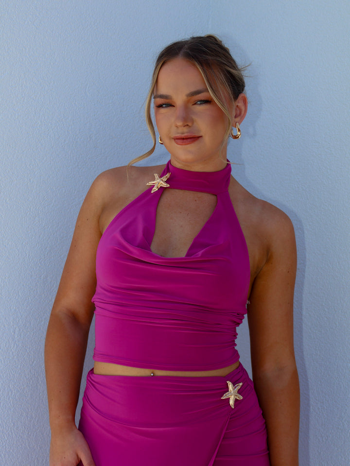 BERMUDA HALTER TOP