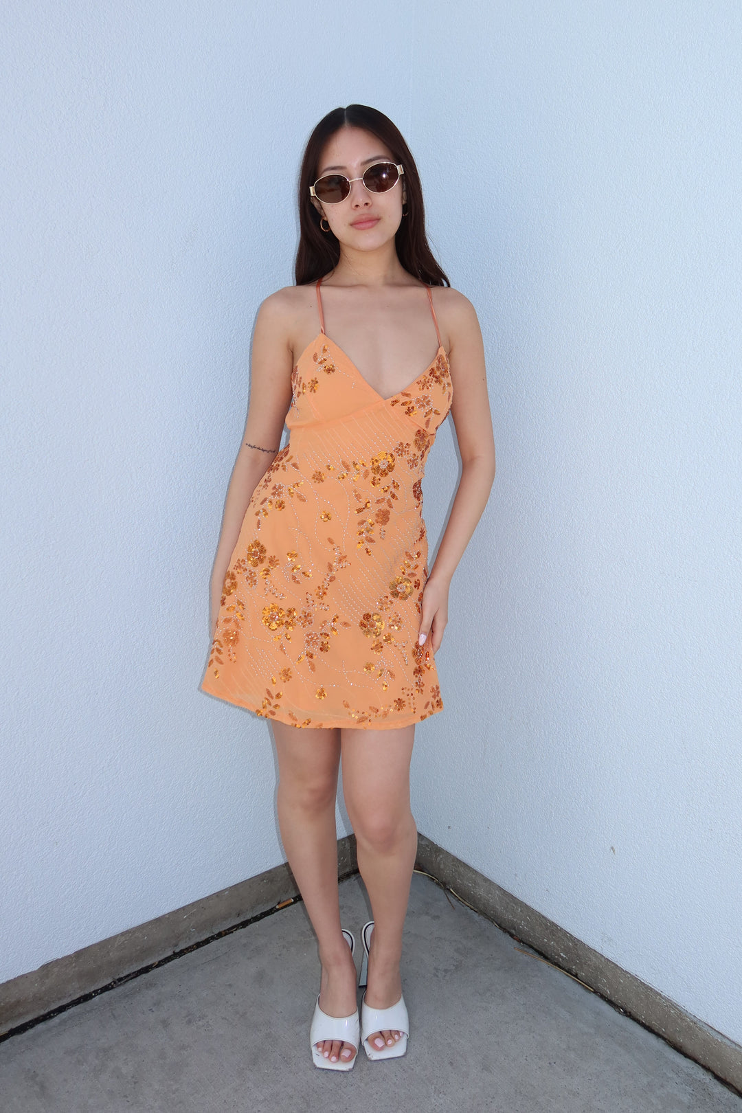 GOLDEN HOUR SEQUIN MINI DRESS